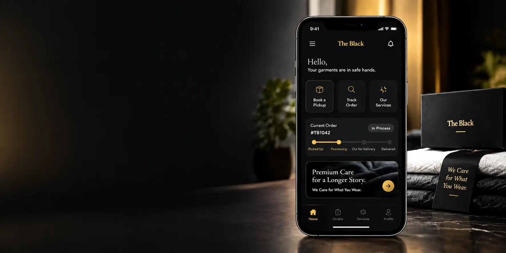 The Black app — technology that makes care simple